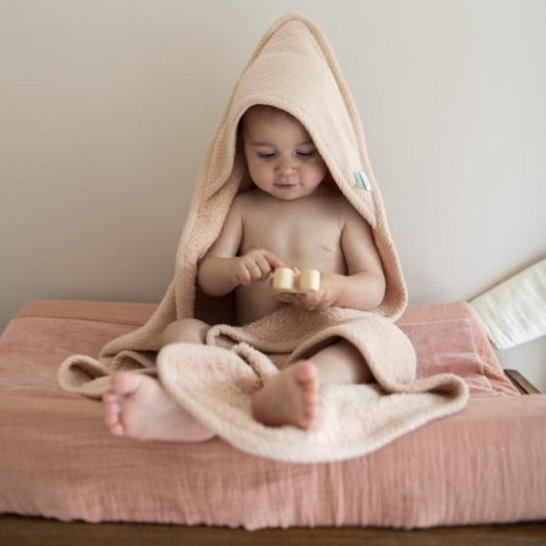 Trixie -Hooded Towel - Cocoon Blush