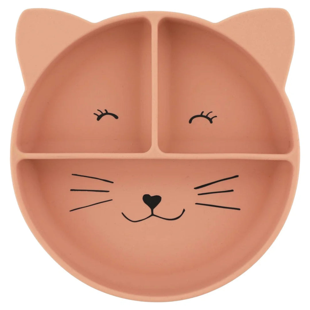 Silicone Divided Suction Plate - Mrs. Cat
