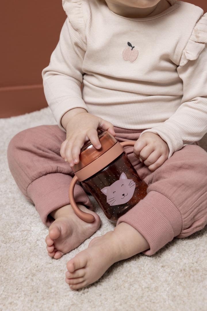 Sippy cup with handles - Mrs. Cat