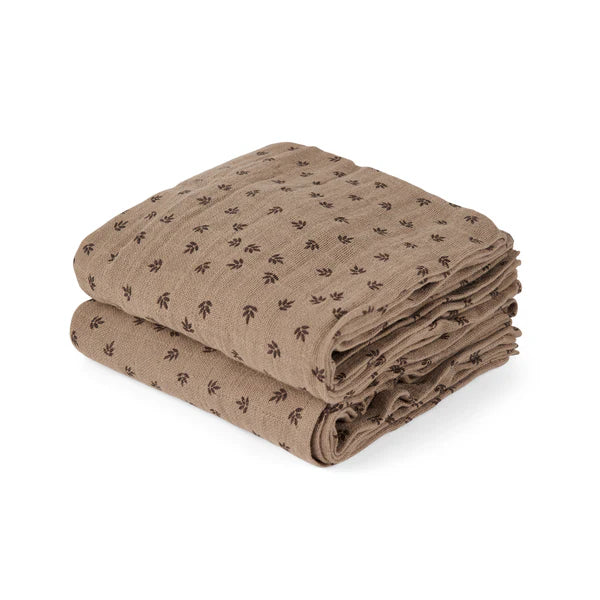 Nuuroo Bao muslin cloth - 2 pack with print - Atelier Yvette