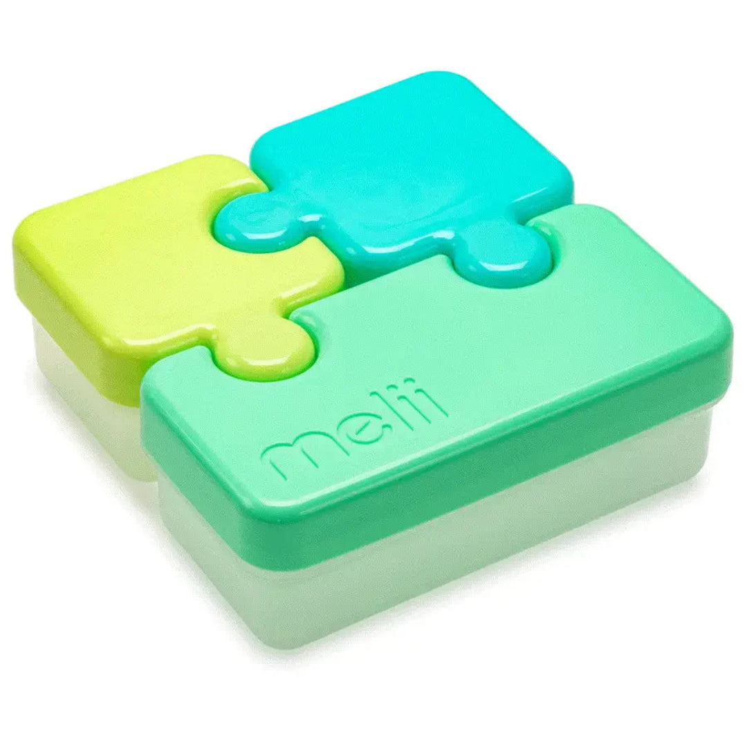 Melii- Puzzle Container - Lime,Blue Green