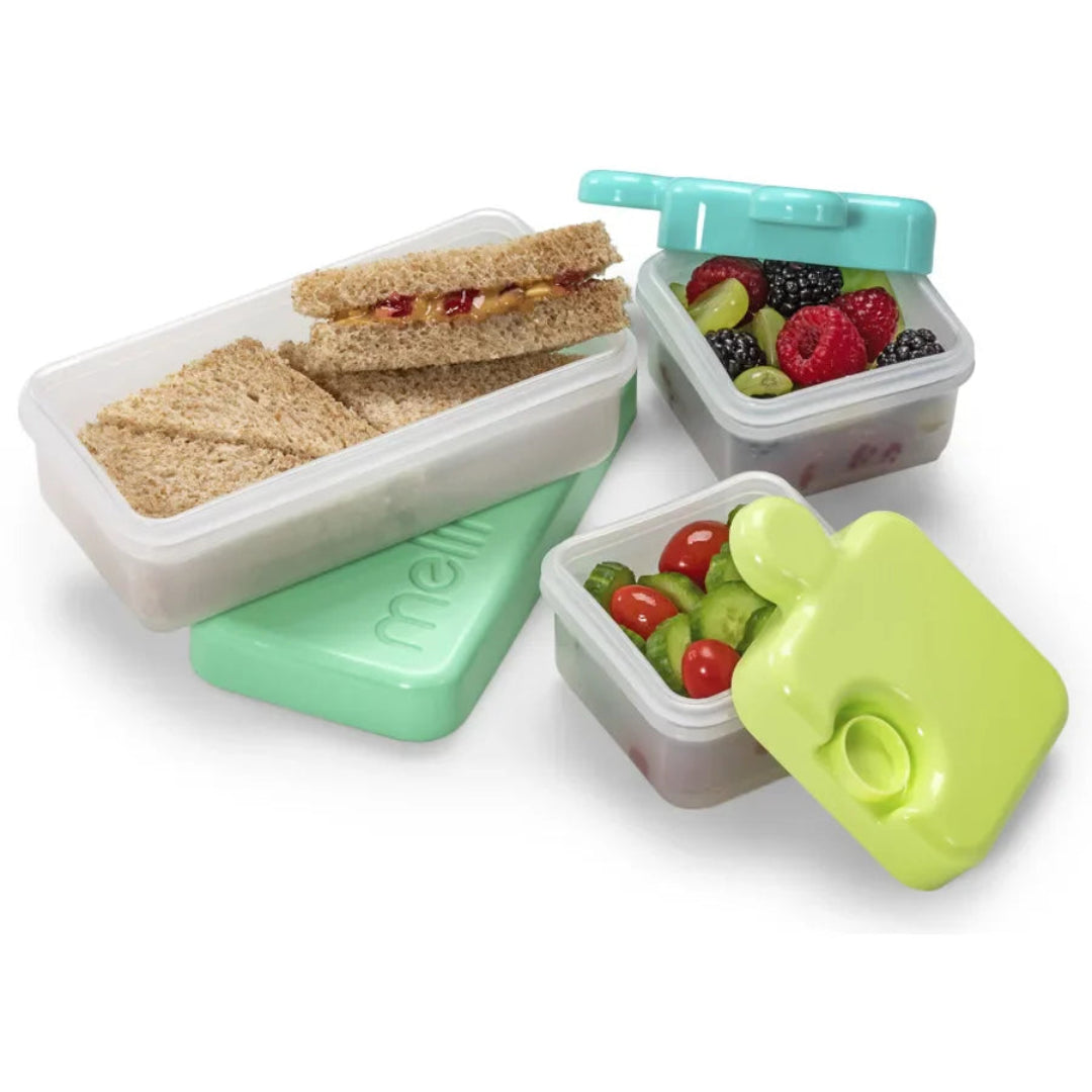Melii- Puzzle Container - Lime,Blue Green
