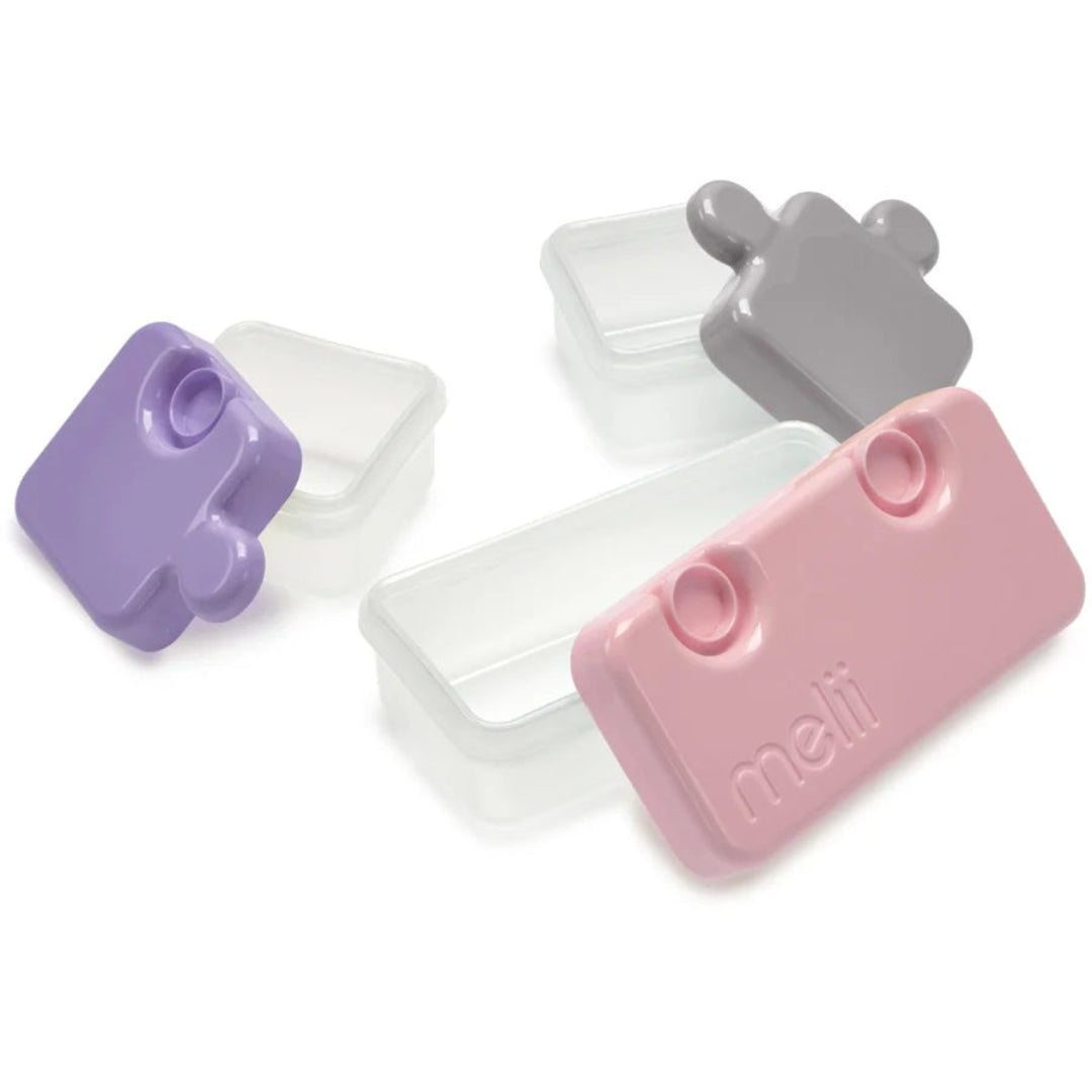 Melii- Puzzle Container - Pink , Purple & Gray