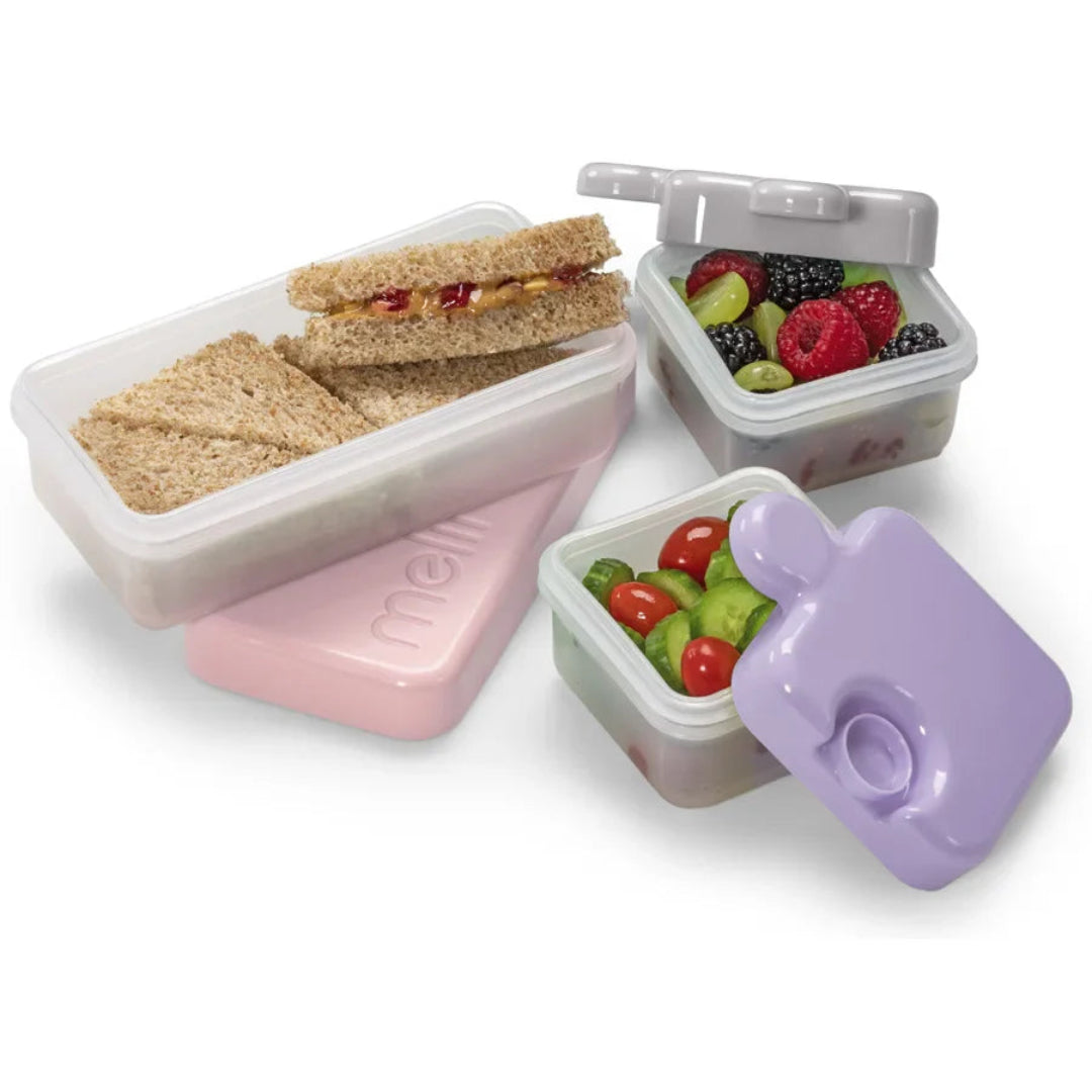 Melii- Puzzle Container - Pink , Purple & Gray