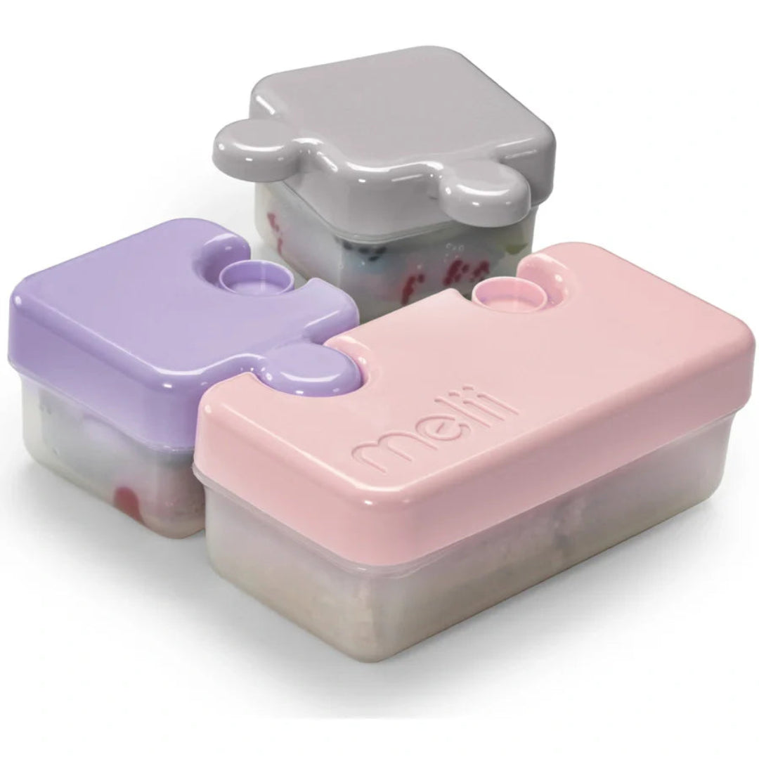 Melii- Puzzle Container - Pink , Purple & Gray