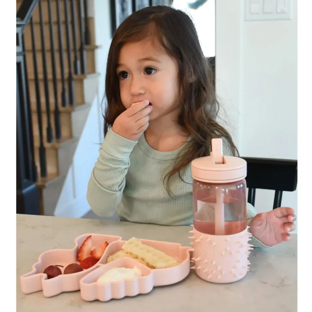 Melii - Divided Silicone Suction Plate - Pink Unicorn