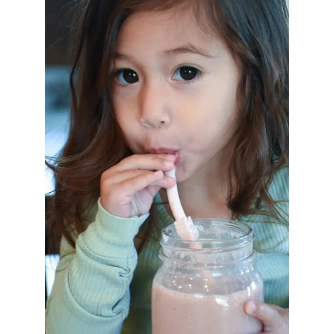 Melii Animal Shaped Silicone Straws for Kids - Set of 6