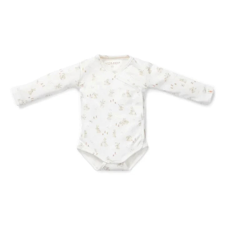 Little Dutch Long Sleeve Wrap Bodysuit - Baby Bunny - Atelier Yvette