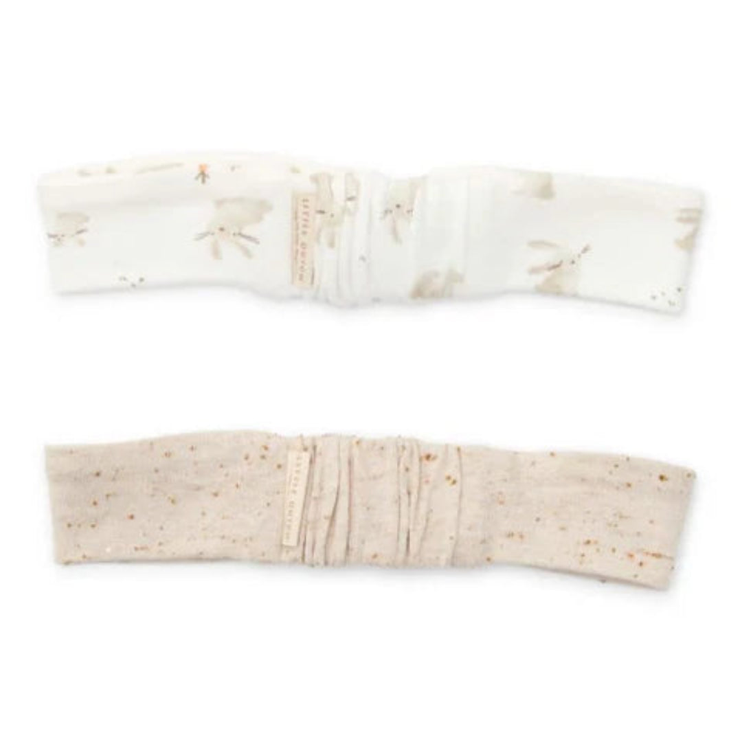 Little Dutch 2 Pack Baby Headband Set - Baby Bunny / Sand - Atelier Yvette
