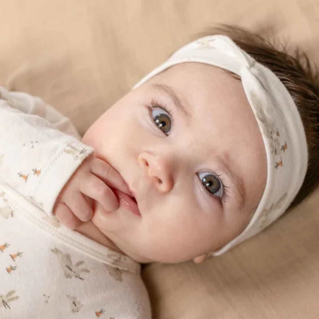 Little Dutch 2 Pack Baby Headband Set - Baby Bunny / Sand - Atelier Yvette