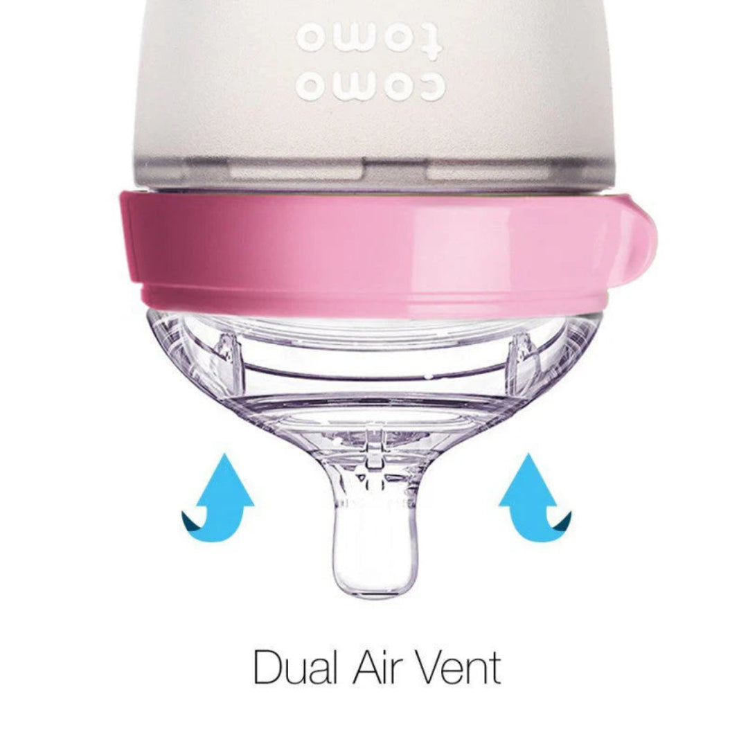 Comotomo 150ml Pink,Baby Bottle Double - Atelier Yvette