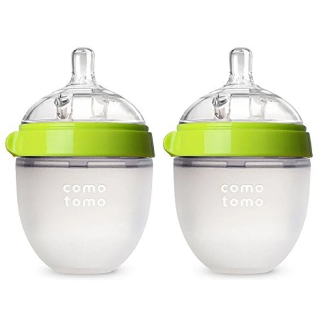 Comotomo 150ml Green, Baby Bottle Double - Atelier Yvette