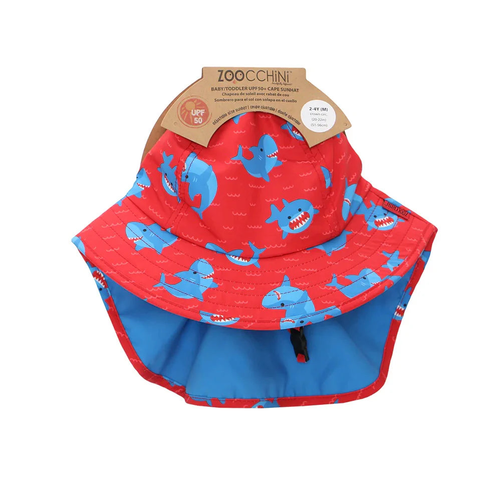 Cape Sunhat UPF50+ - Sherman the Shark