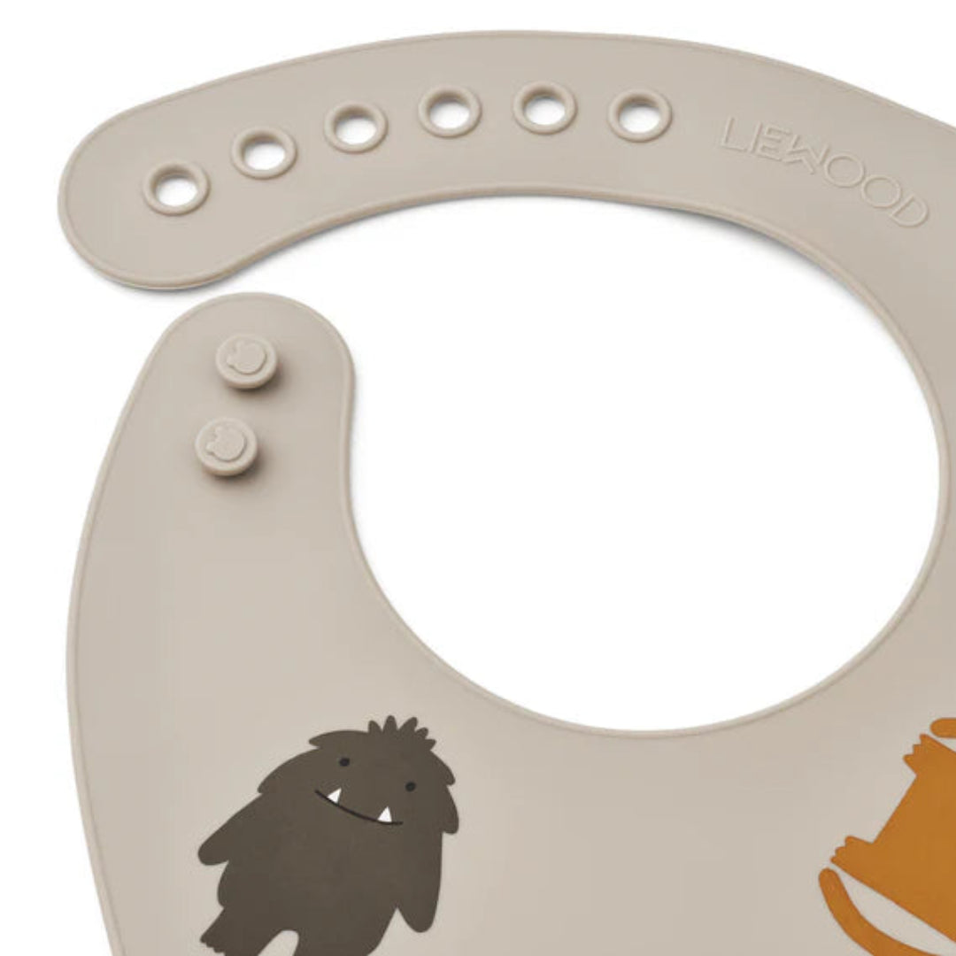 Liewood Tilda Bib 2-Pack - Monster / Mist - Atelier Yvette