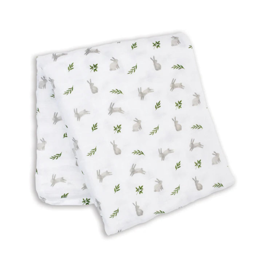 Cotton Muslin Swaddle-Bunnies