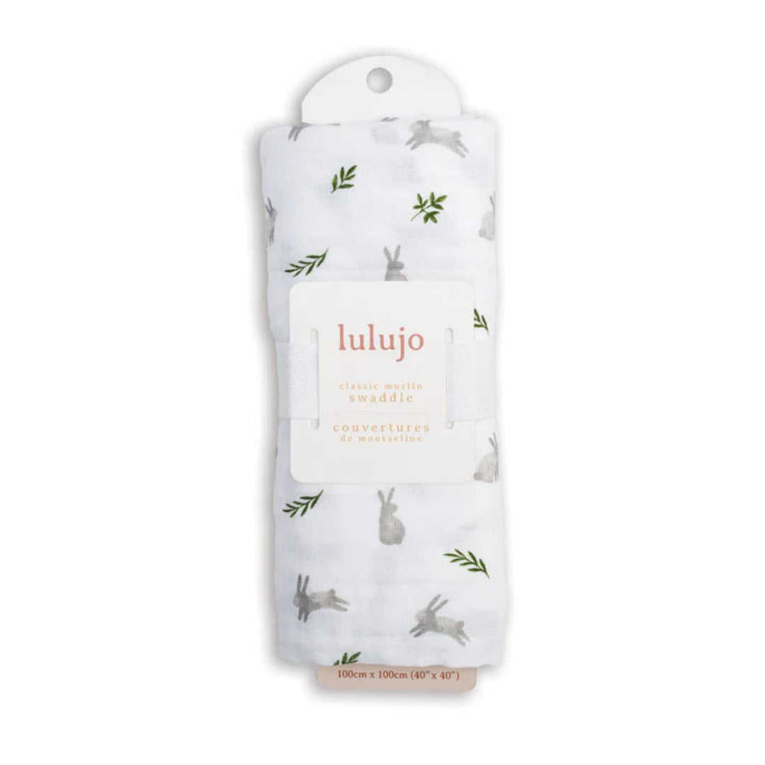 Cotton Muslin Swaddle-Bunnies