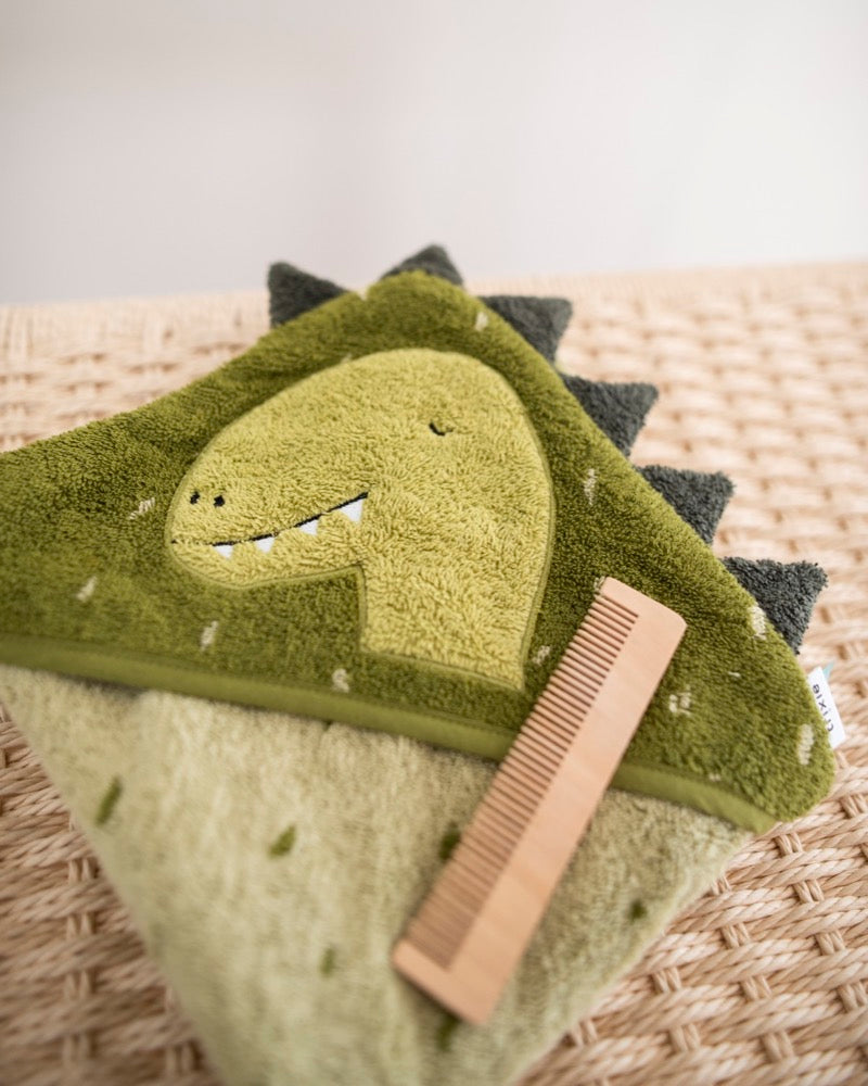 Hooded towel 75x75cm - Mr. Dino