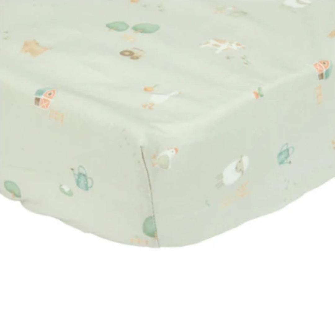 Little Dutch Fitted Cot Sheet Little Farm 60x120cm - Atelier Yvette