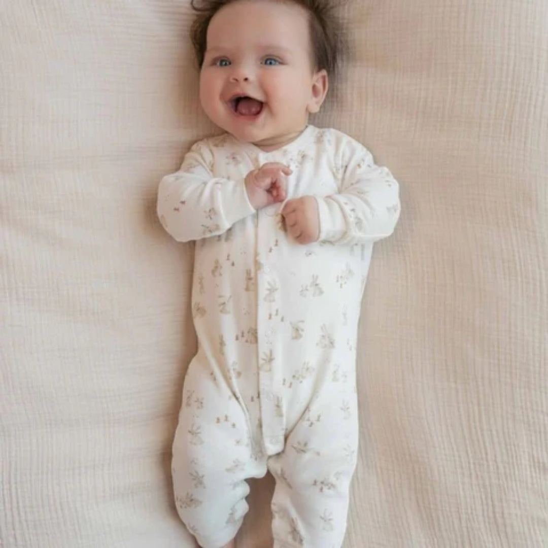 Little Dutch One Piece Baby Bunny Sleepsuit - Organic Cotton - Atelier Yvette