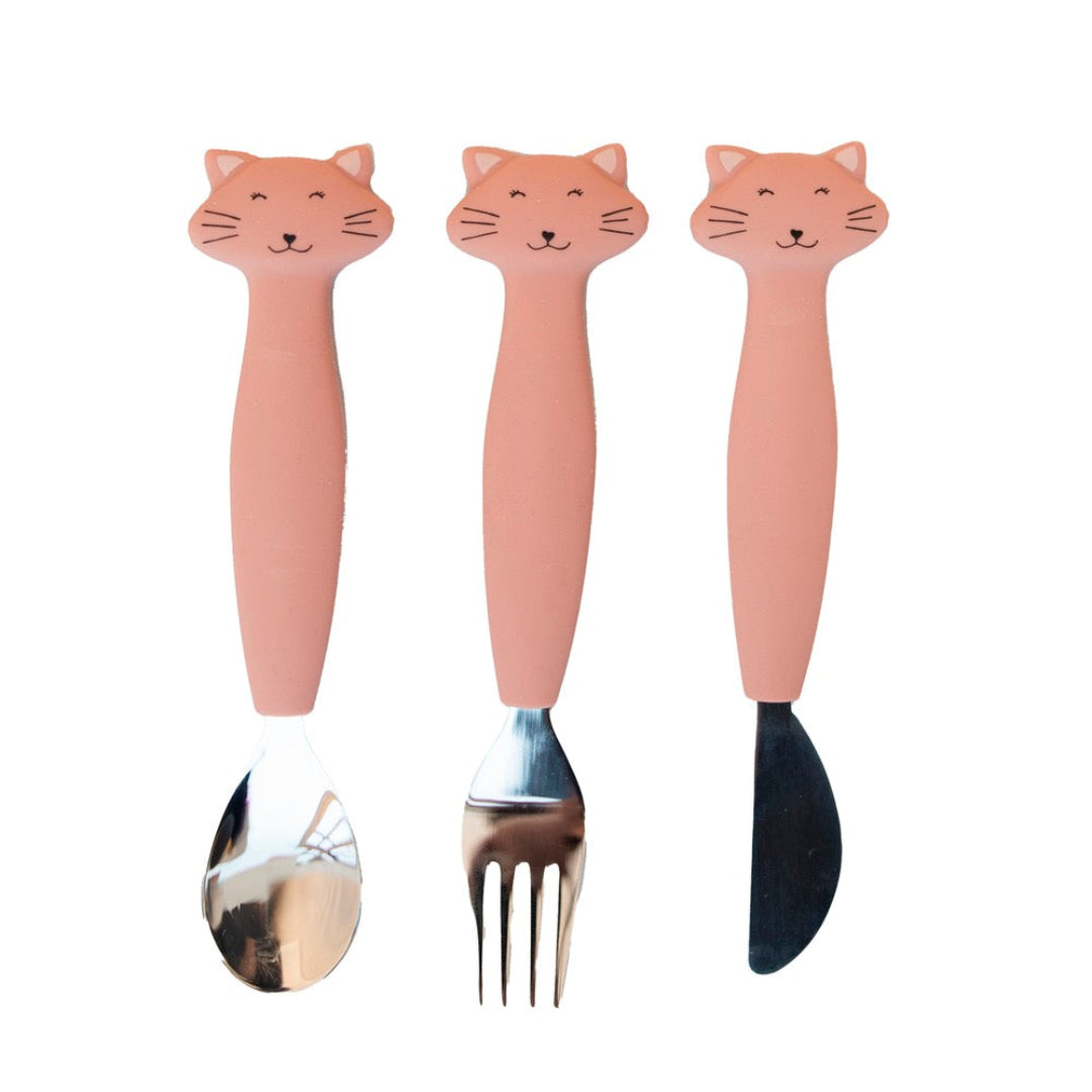Silicone Cutlery Set 3-Pack - Mrs.Cat