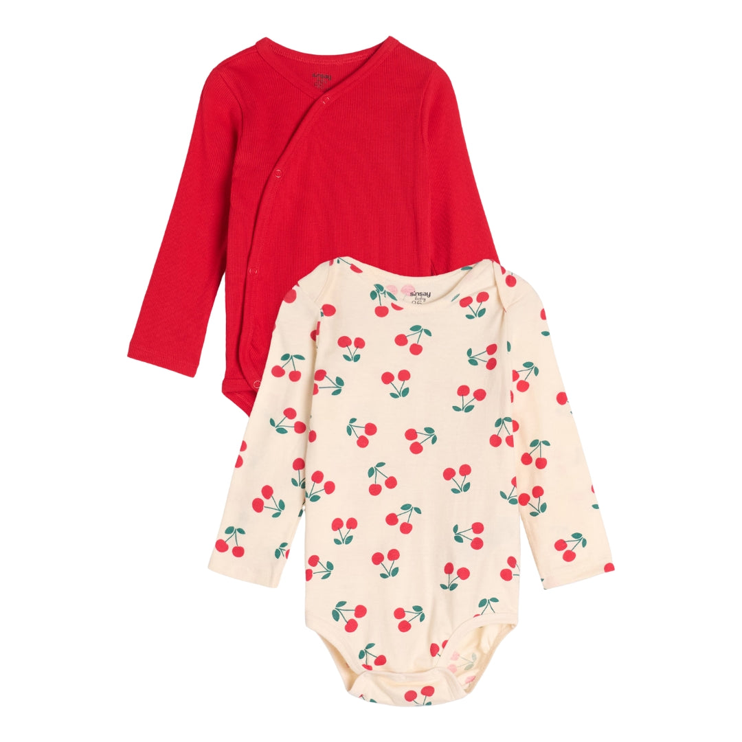 Set of 2 Cotton Bodysuits - Breathable and Durable - Atelier Yvette