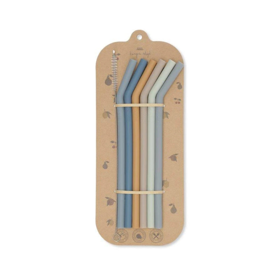 Konges Slojd Silicone Straws ( set of 6) - Atelier Yvette