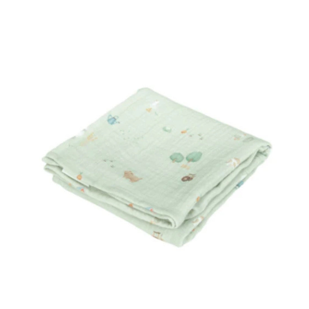 Little Dutch Swaddle 120 x 120 cm Muslin Little Farm - Atelier Yvette