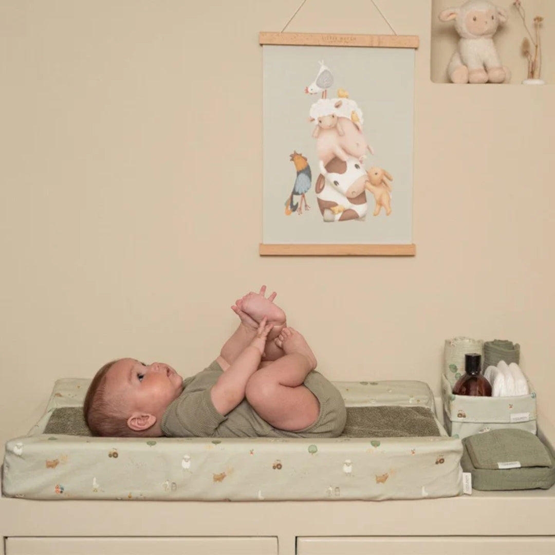 Little Dutch Swaddle 120 x 120 cm Muslin Little Farm - Atelier Yvette
