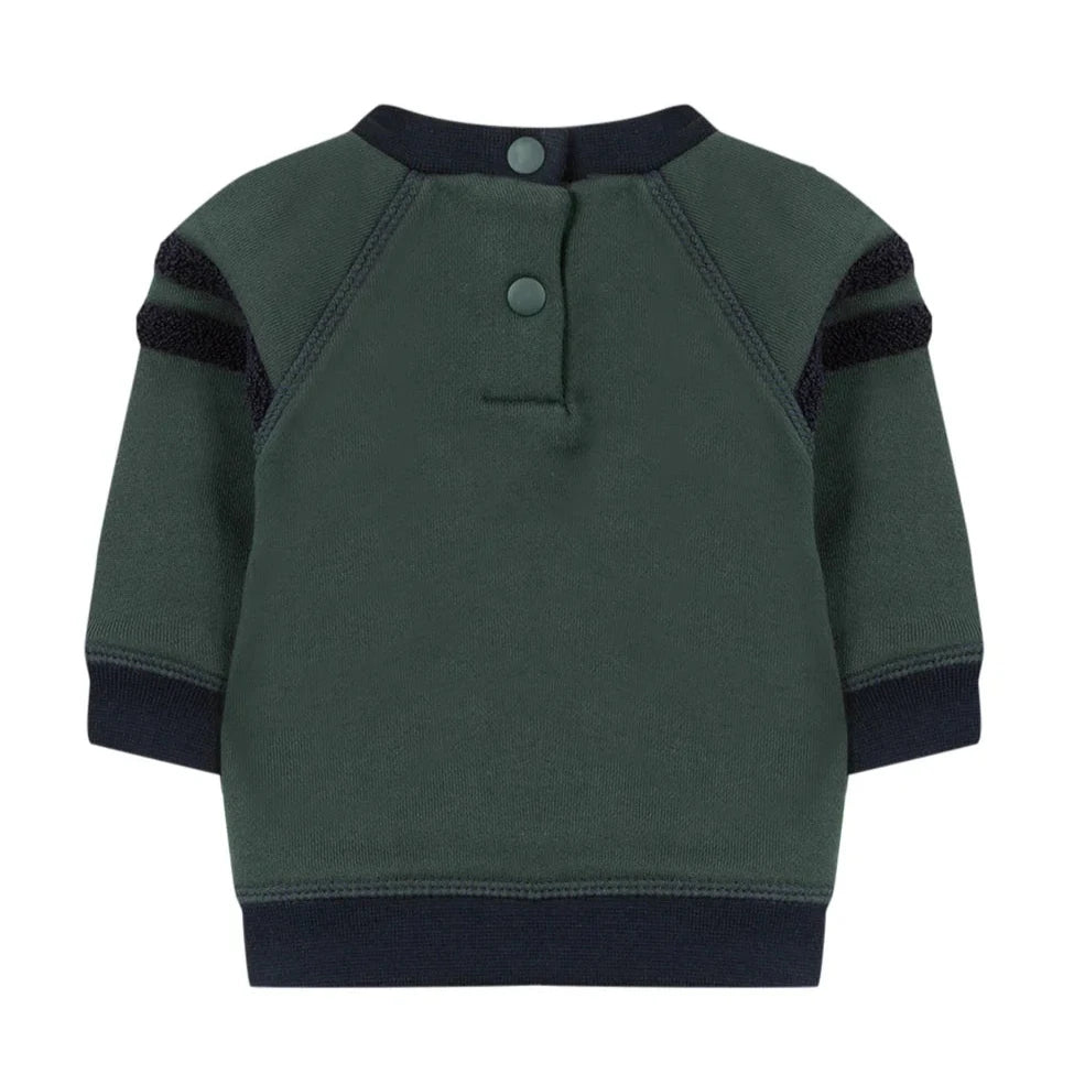 Tartine et Chocolat Baby Printed Cotton Sweater Dinosaur - Atelier Yvette