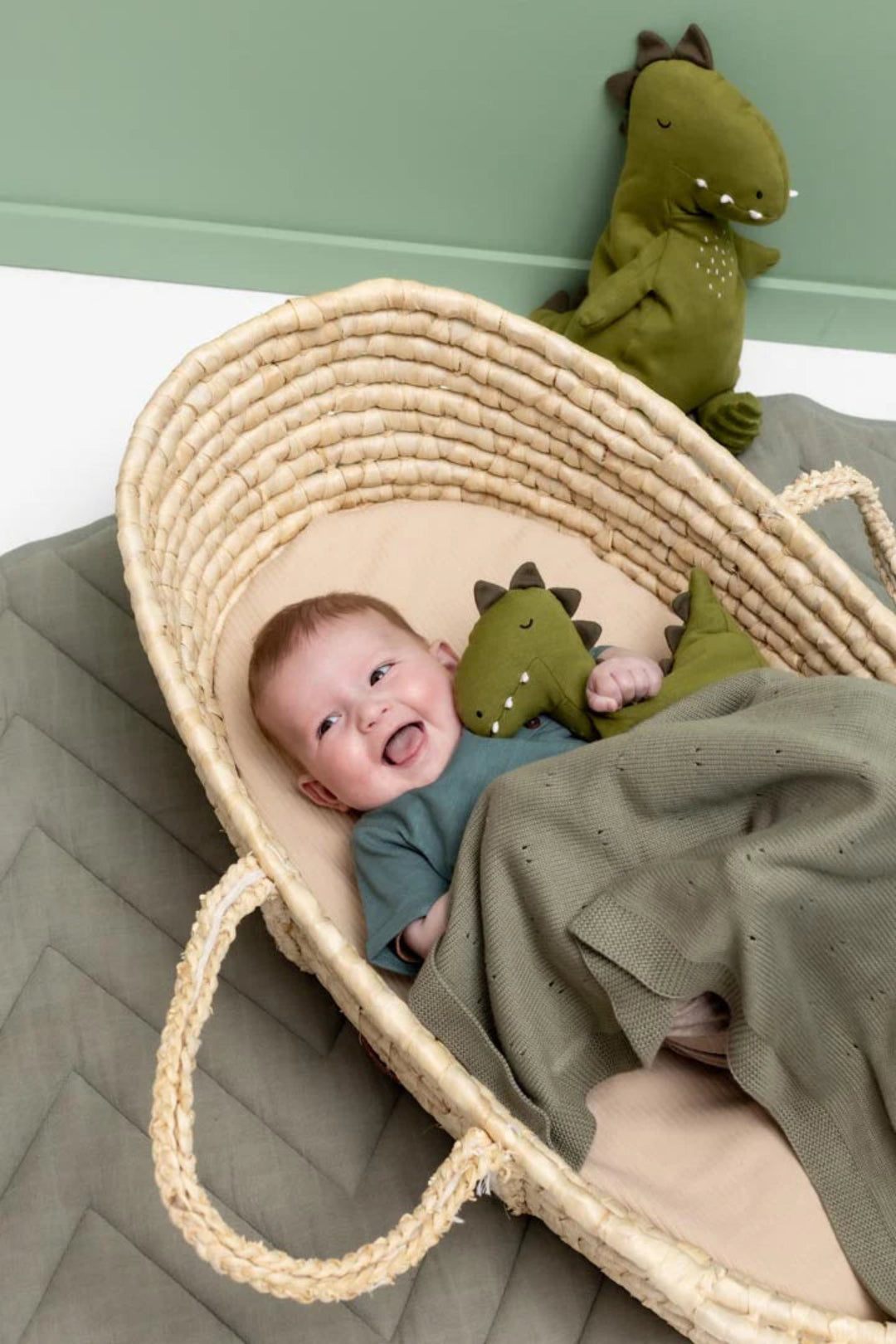 Trixie Knitted Blanket Olive 75x100cm -Olive ( 0+)