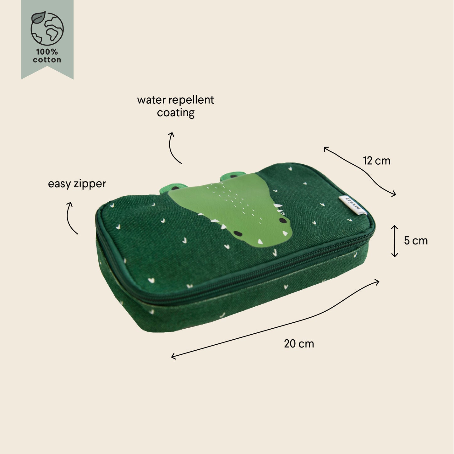 Pencil Case Rectangular - Mr. Crocodile
