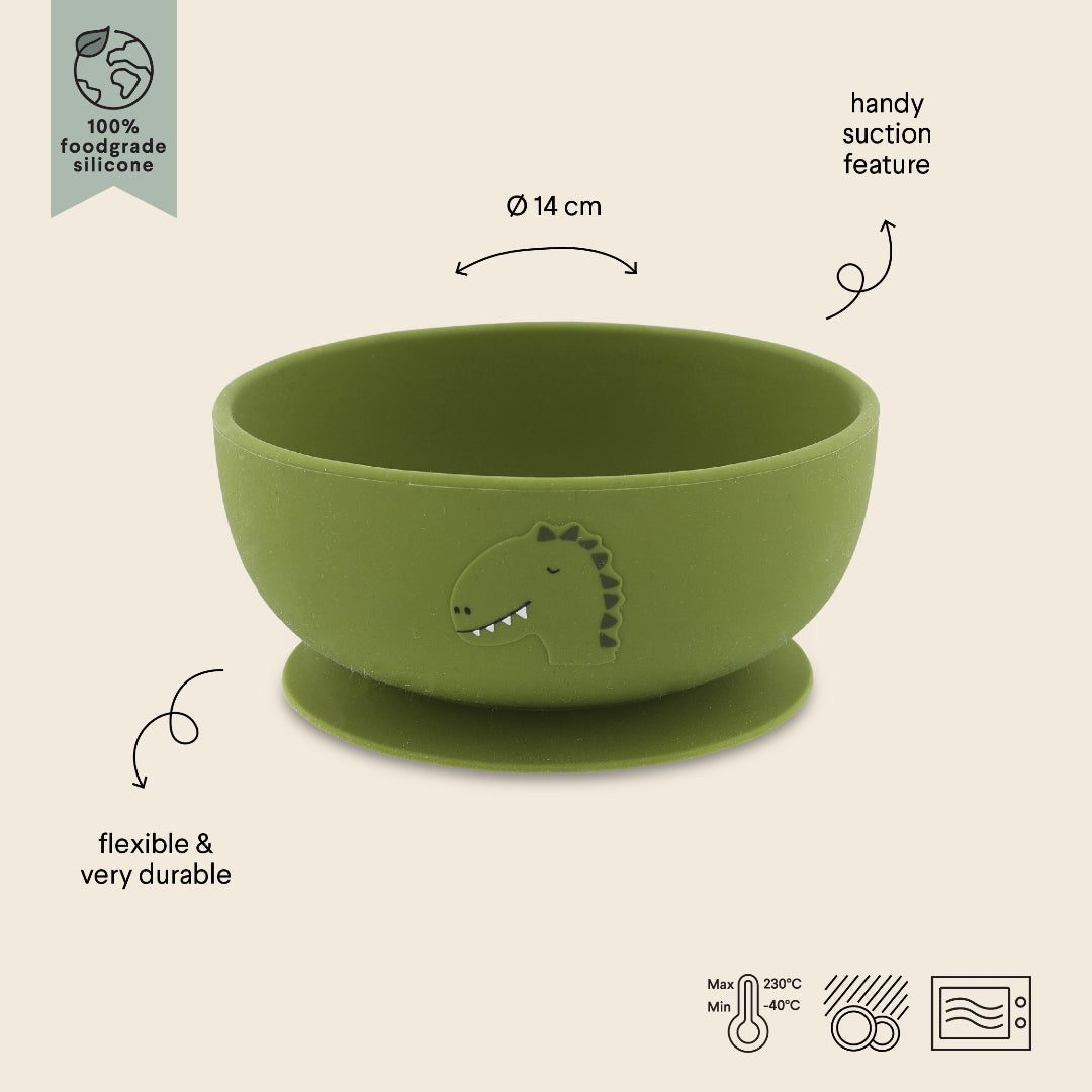 Silicone Bowl With Suction - Mr. Dino