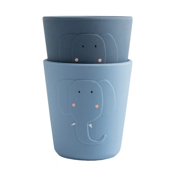 Trixie Silicone Cup 2-Pack - Mrs. Elephant - Atelier Yvette
