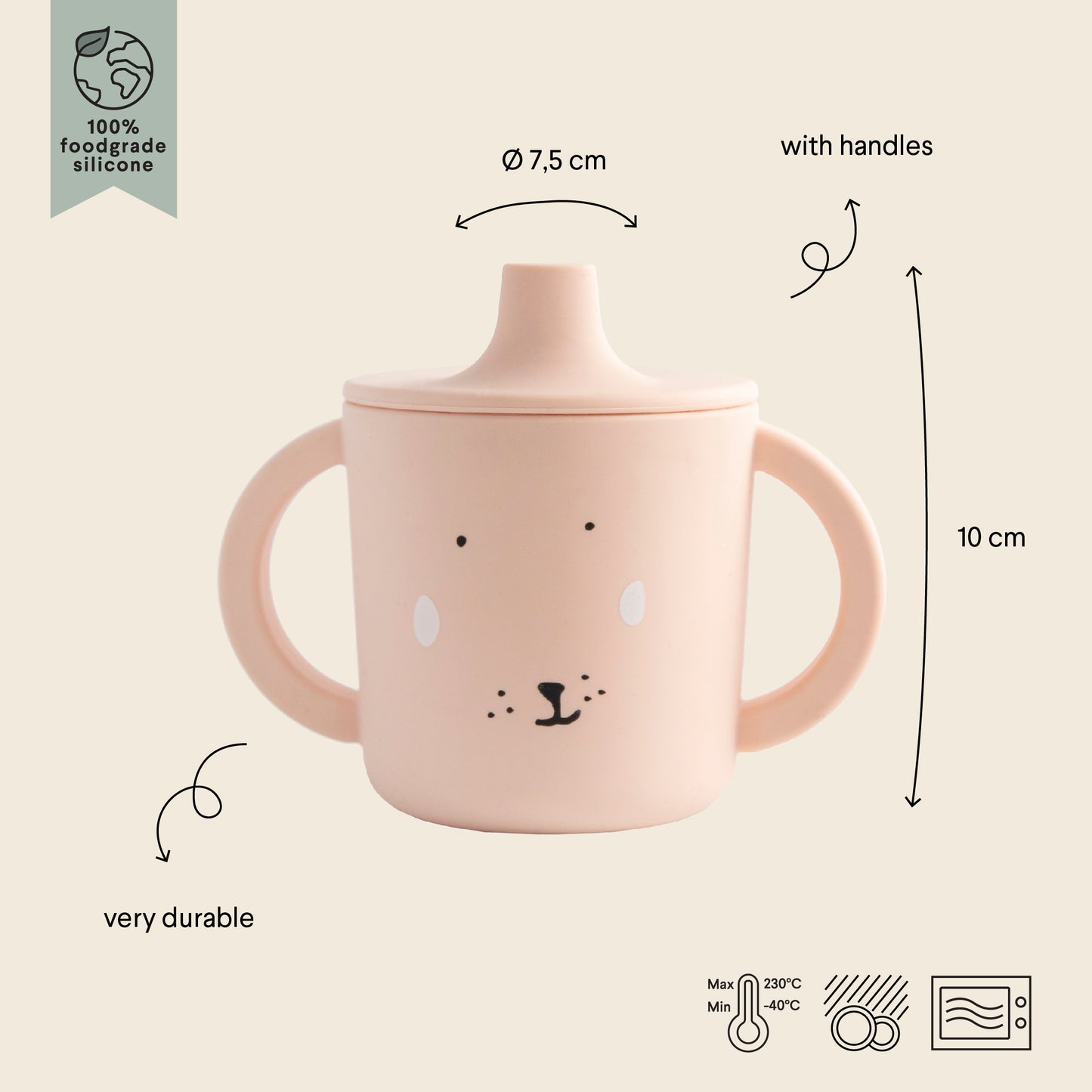 Trixie Silicone Sippy Cup - Mrs. Rabbit - Atelier Yvette