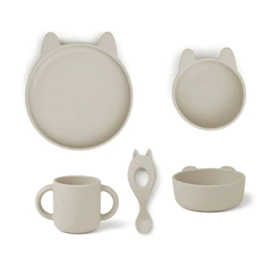 Liewood Vivi Silicone Set - Rabbit Sandy - Atelier Yvette