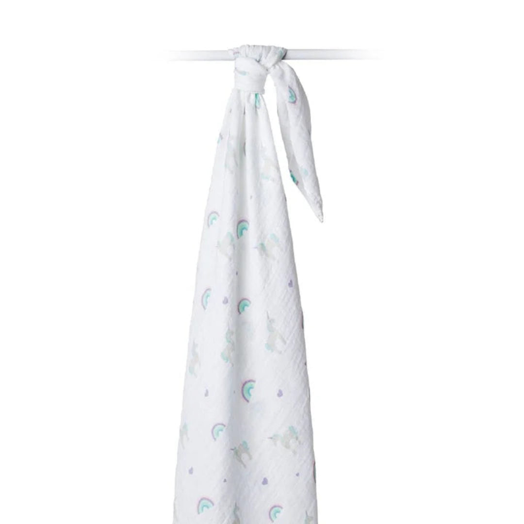 Cotton Muslin Swaddle-Rainbows