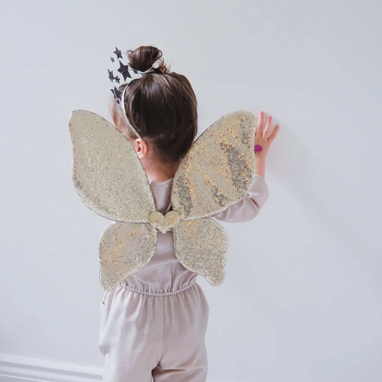 Sparkle Sequin Wings Gold