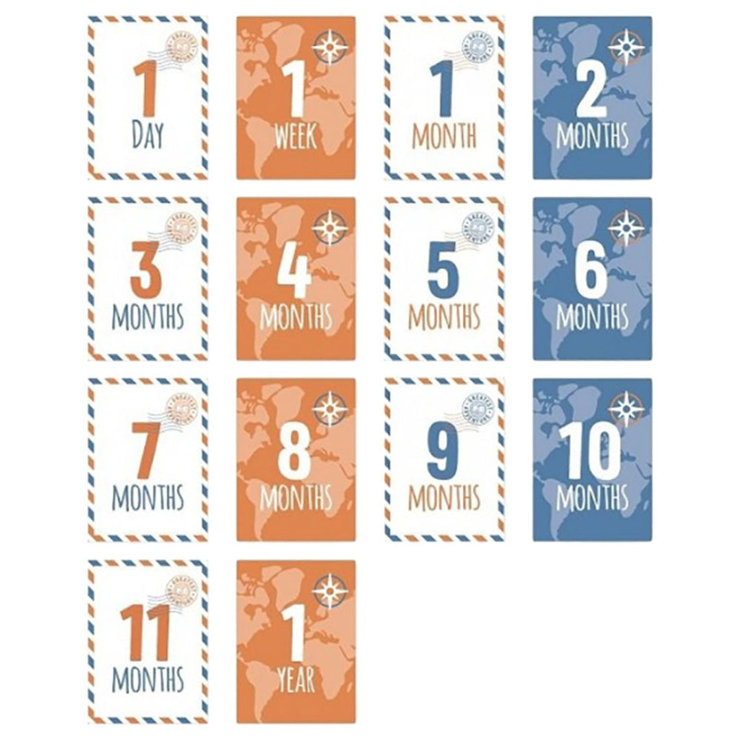 Lulujo - Baby's First Year Blanket & Cards Set - Greatest Adventure - Atelier Yvette