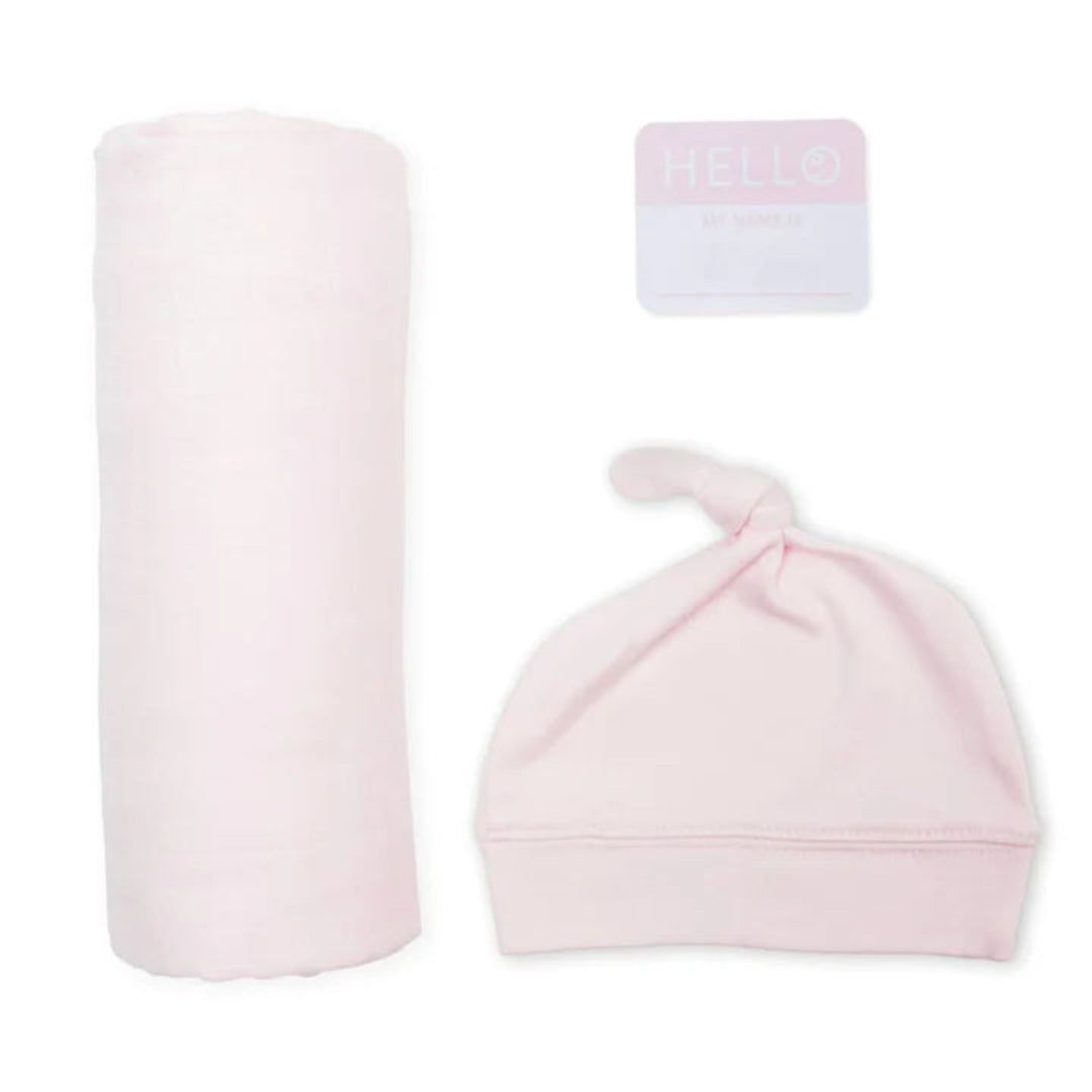 Hat & Swaddle Sets-Pink