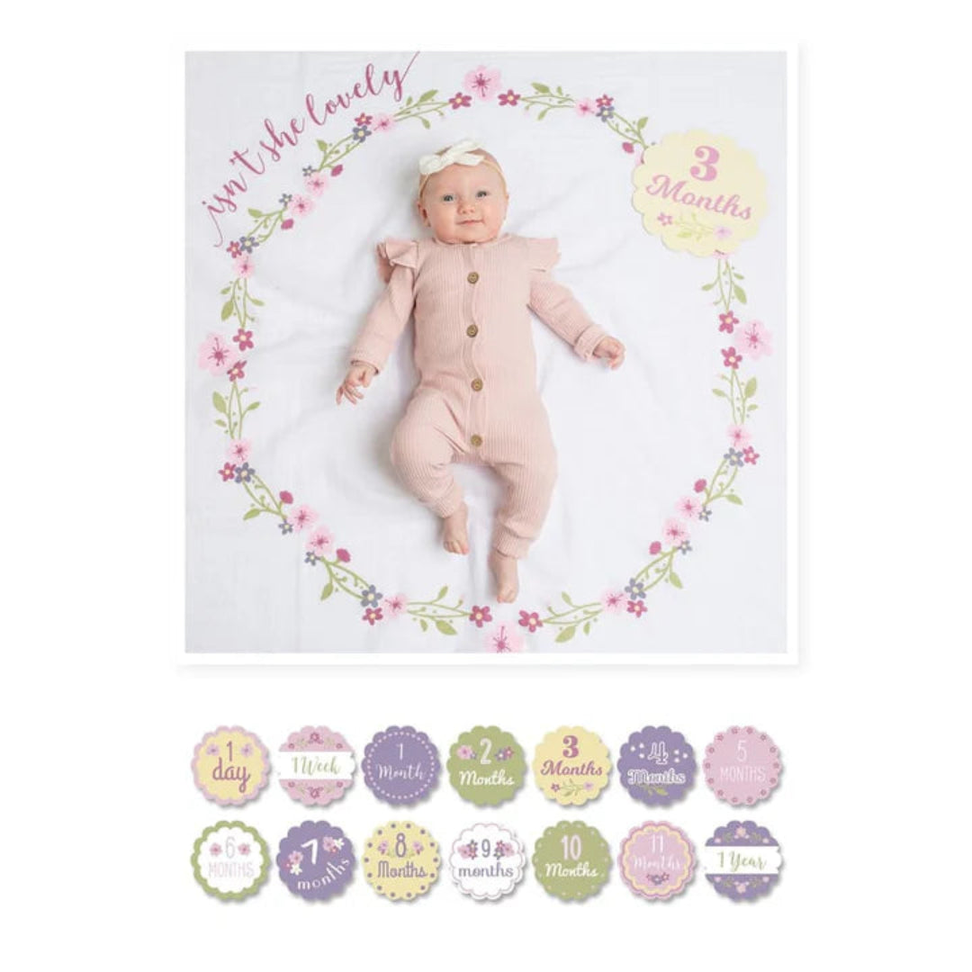 Baby’s First Year Isn't She Lovely - Milestone Blanket