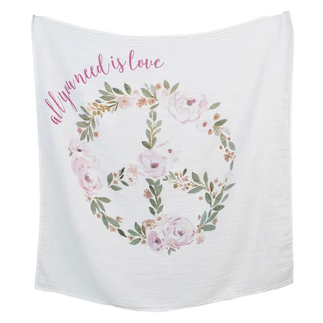 Lulujo - First Year Blanket & Cards Set, All You Need is Love - Atelier Yvette