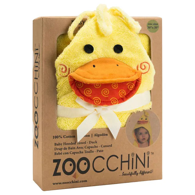 Hooded Bath Towel - Puddles the Duck