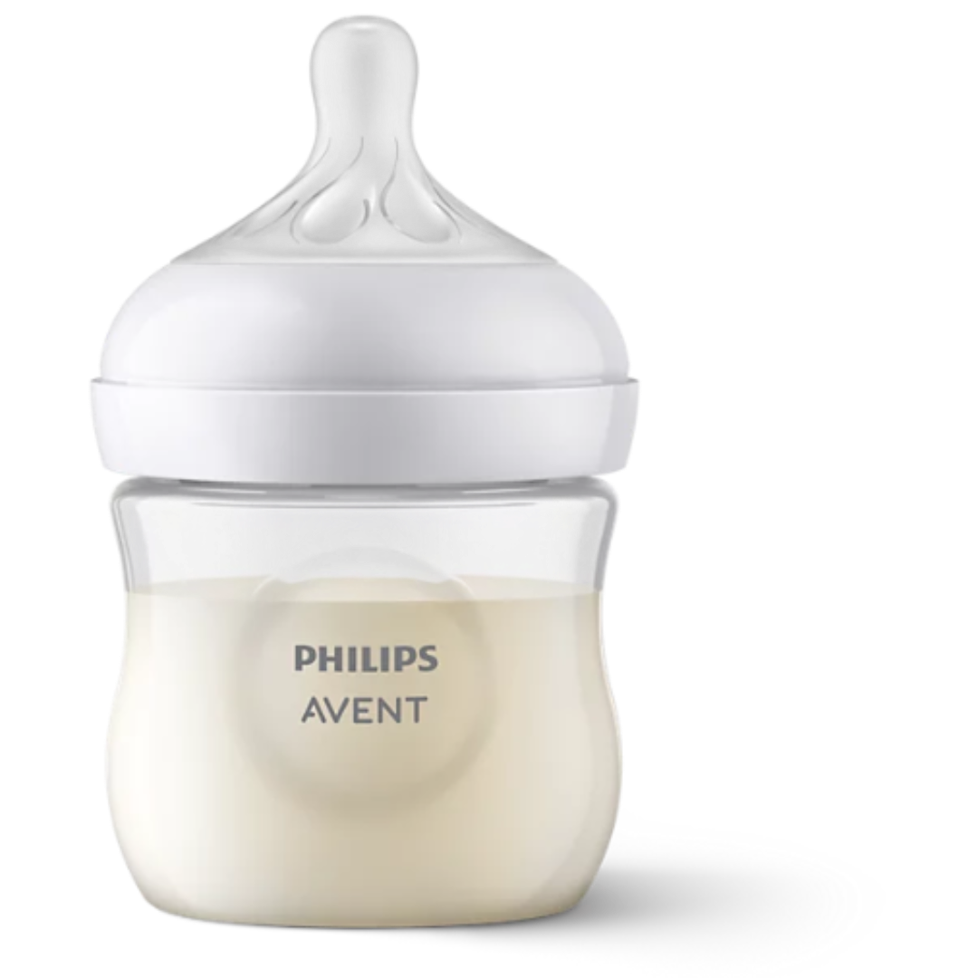 Natural Response Baby Bottle Starter Gift Set – 4 Bottles, Pacifier & Brush (SCD838/11)