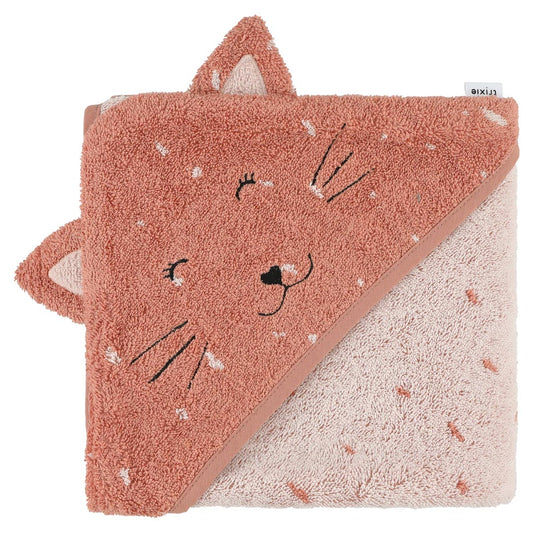 Hooded towel  75x75cm - Mrs. Cat