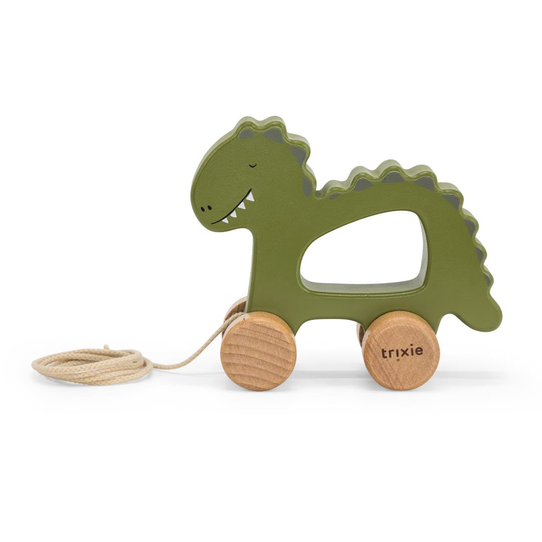 Wooden Pull Along Toy-Mr. Dino