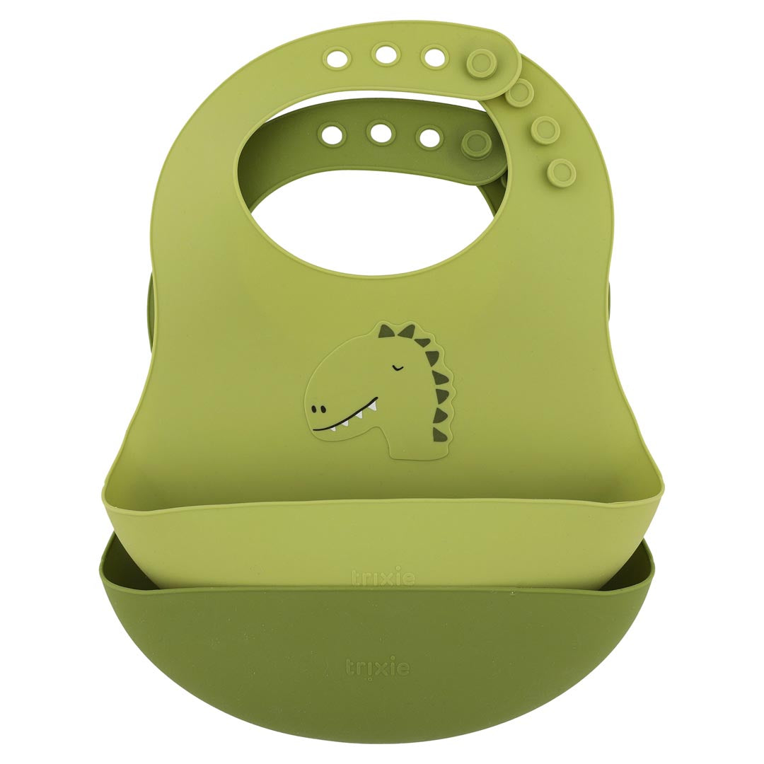 Silicone Bib 2-Pack - Mr. Dino