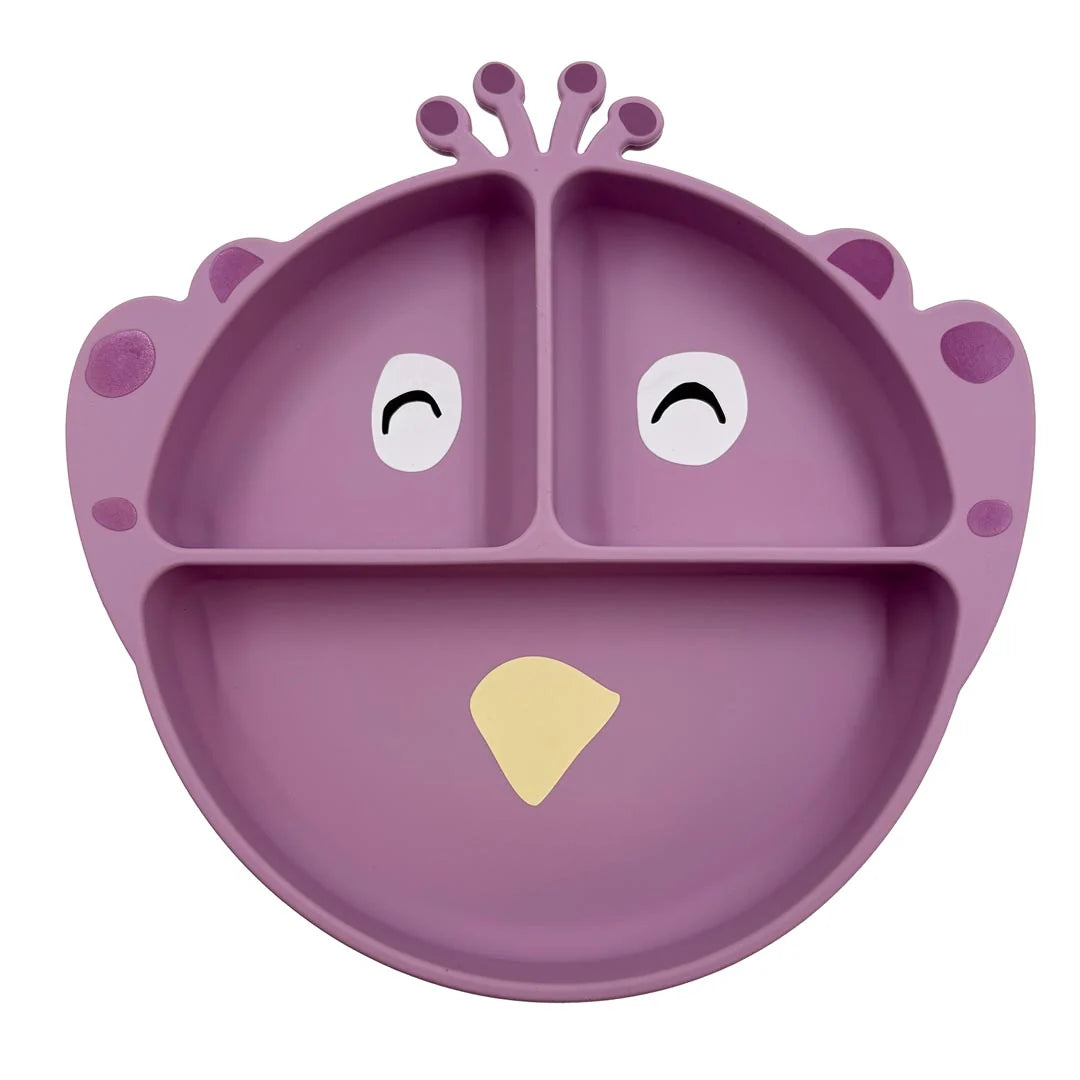 Silicone divided suction plate - Mrs. Peacock