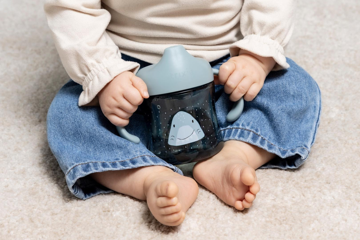 Sippy cup with handles - Mr. Shark