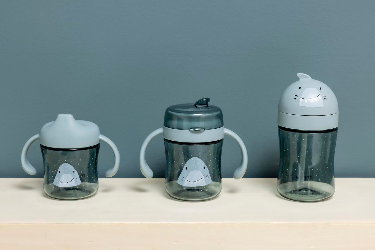 360° cup with handles - Mr. Shark
