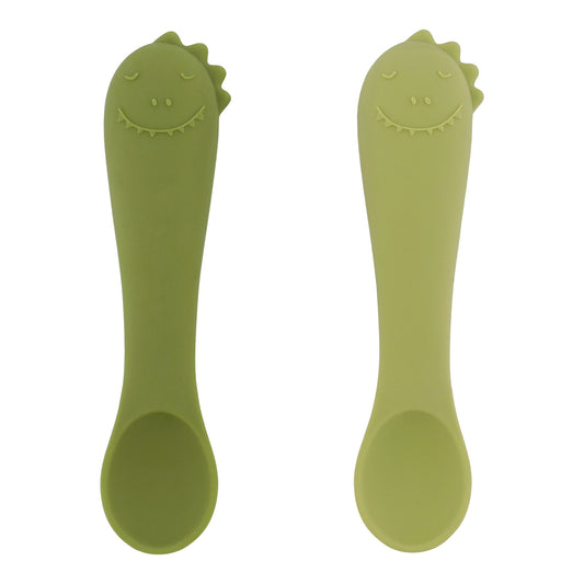 First baby spoons 2-pack - Mr. Dino